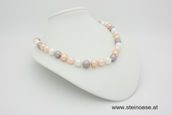 Kette Muschelkern - Perle 10mm